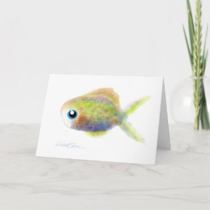 ファンタジーの魚: 青い目の男の子 カード
