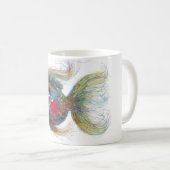 ファンタジーの魚: Kissiefish コーヒーマグカップ (正面右)