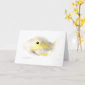 ファンタジーの魚: Polly カード (黄色い花)