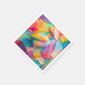 ファンタジーの鳥シルクバード スタンダードカクテルナプキン (角)