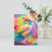 ファンタジーの鳥シルクバード ポストカード (スタンド正面)