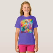 ファンタジーの鳥シルクバード Tシャツ (正面フル)