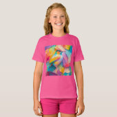ファンタジーの鳥シルクバード Tシャツ (正面フル)