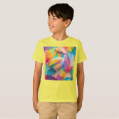 ファンタジーの鳥シルクバード Tシャツ (正面フル)