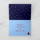 ファンタジーのsurrealisticクリスマスの景色のテキスト・カード シーズンカード (内部)