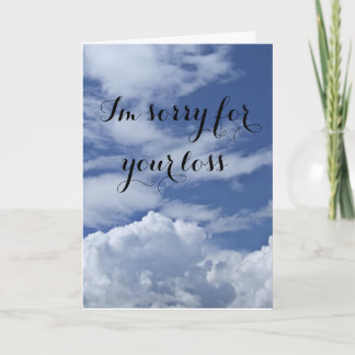 ファンタジーは遊ばしますあなたの損失のために"残念な悔やみや弔慰カードを" カード