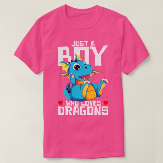 ファンタジーは龍を愛する少年にすぎない Tシャツ (デザイン正面)