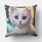 ファンタジーふわふわ白猫 クッション (裏面)