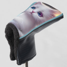 ファンタジーふわふわ白猫 ゴルフヘッドカバー