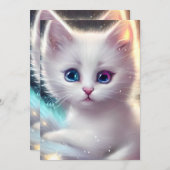 ファンタジーふわふわ白猫 シーズンカード (正面/裏面)