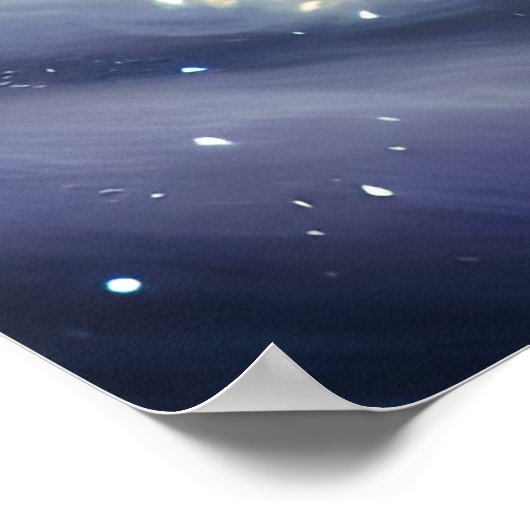 ファンタジーふわふわ白猫 ポスター (角)