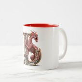 ファンタジーへの旅:ドラゴンカワイカップ – Type J ツートーンマグカップ (正面右)