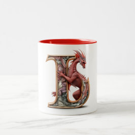 ファンタジーへの旅：ドラゴンカワイカップ – Type J ツートーンマグカップ