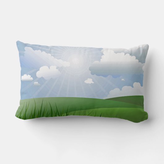 ファンタジーよくはしゃぐユニコーン女枕 ランバークッション (裏面)