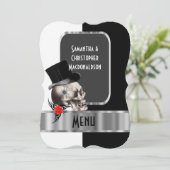 ファンタジーをテーマにしたタトゥー結婚スカルのメニュー メニュー (スタンド正面)