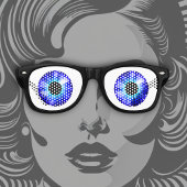 ファンタジーアイズサファイア レトロサングラス