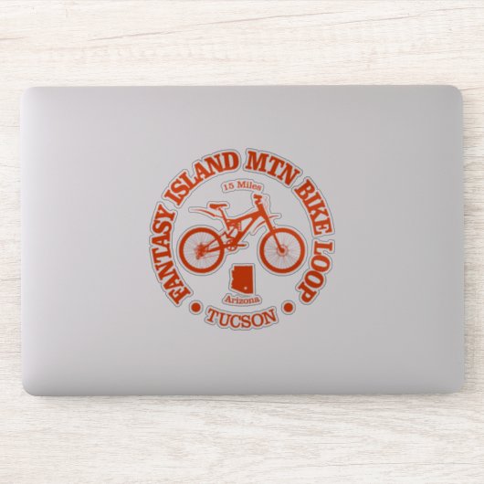 ファンタジーアイランドMTBループ(サイクリング) シール (コンピューター)