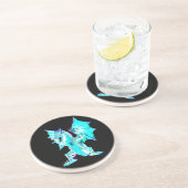 ファンタジーアクアブルードラゴンサンドストーンコースター コースター (側面)