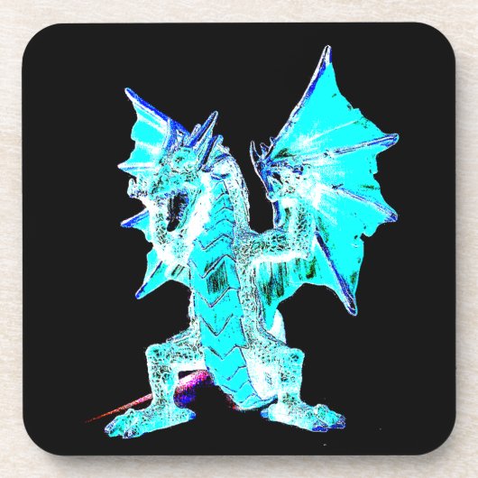ファンタジーアクアブルードラゴン6コースターセット コースター (正面)