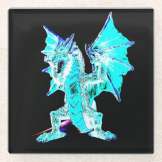 ファンタジーアクアブルードラゴン ガラスコースター