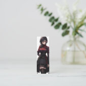 ファンタジーアニメかわいらしガール スキニー名刺 (スタンド正面)