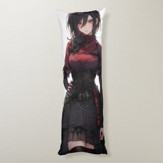 ファンタジーアニメかわいらしガール ボディピロー (裏面 (縦))