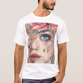 ファンタジーアニメマンガジャパンキレイ綺麗Tシャッカスタムト Tシャツ