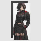 ファンタジーアニメ神秘的な少女 (正面/裏面)