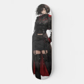 ファンタジーアニメ神秘的な少女 スケートボード (正面)