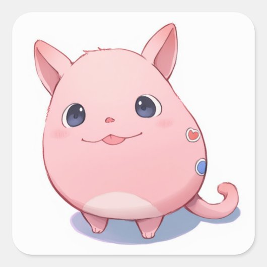 ファンタジーアニメ スクエアシール (正面)