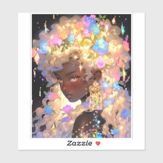 ファンタジーアフリカンアメリカン・アート シール (シート)