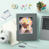 ファンタジーアフリカンアメリカン・アート シール (iPadカバー)