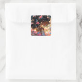 ファンタジーアフリカンアメリカン・アート スクエアシール (バッグ)