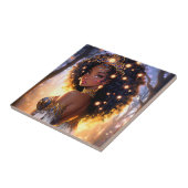 ファンタジーアフリカンアメリカン・アート タイル (側面)