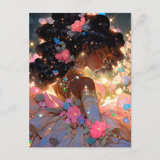 ファンタジーアフリカンアメリカン・アート ポストカード (正面)