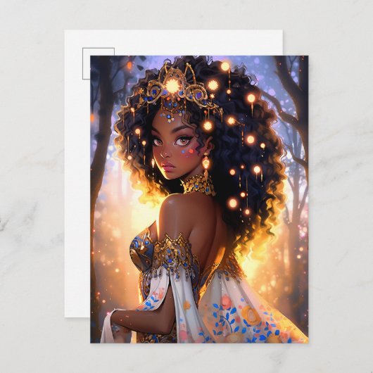ファンタジーアフリカンアメリカン・アート ポストカード (正面/裏面)