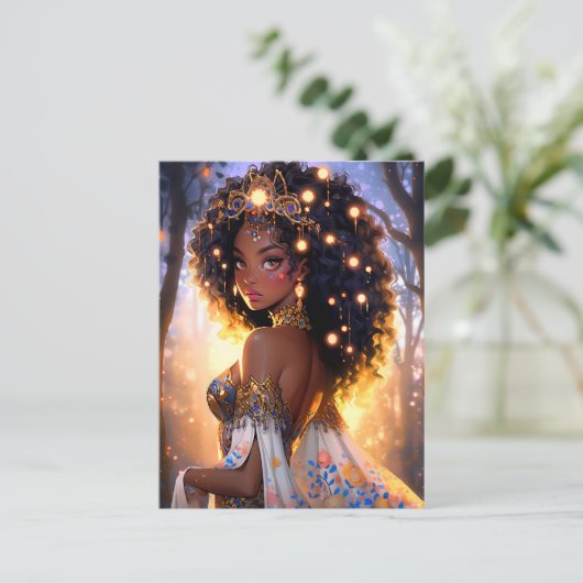 ファンタジーアフリカンアメリカン・アート ポストカード (スタンド正面)