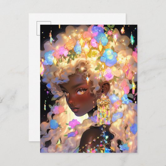 ファンタジーアフリカンアメリカン・アート ポストカード (正面/裏面)