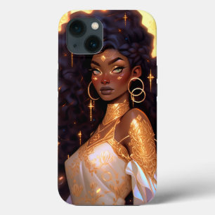 ファンタジーアフリカンアメリカン・アート iPhone 13ケース
