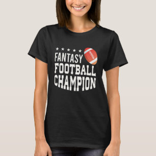 ファンタジーアメリカンフットボールのチャンピオンクールラグビー Tシャツ