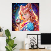 ファンタジーアリスインワンダーランドティーパーティー ポスター (ホームオフィス)