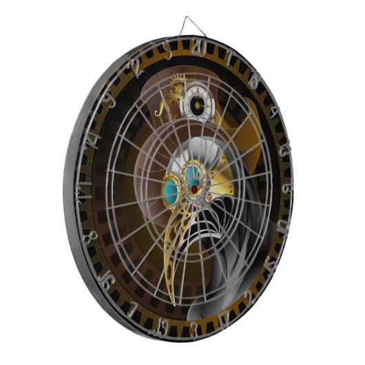 ファンタジーアンティークスチームパンクペストドクターギア ダーツボード (正面左)