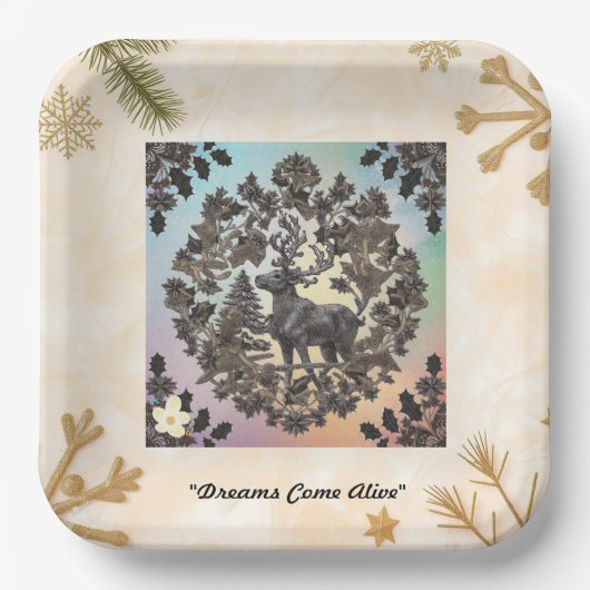 「ファンタジーアートデザイン」 ペーパープレート (正面)