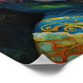 ファンタジーアートドラゴン女神クイーンポスター ポスター (角)