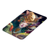 ファンタジーアートドラゴン女神クイーン マグネット (左側)