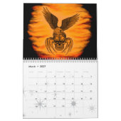 ファンタジーアートバイクリシアートKSZP カレンダー (3月 2027)