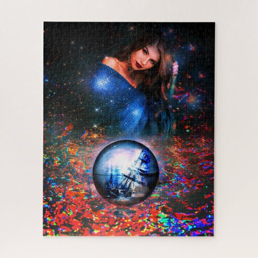 ファンタジーアートパズルと海賊船 ジグソーパズル (縦)