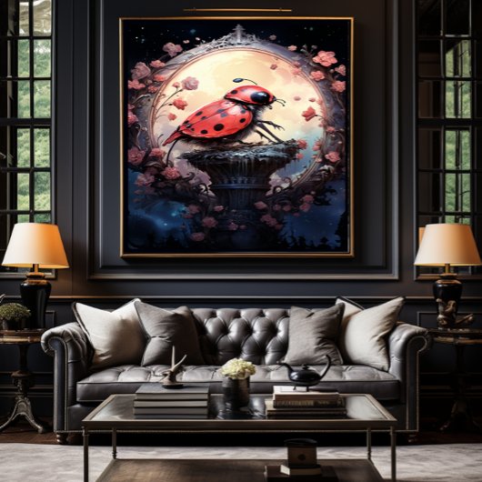 🐞ファンタジーアートレディバグ喜びNo. 1 ポスター