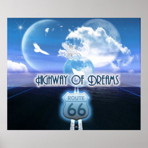 ファンタジーアート – Highway of Dreams ポスター