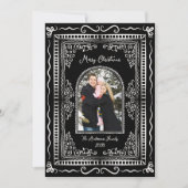 ファンタジーイラストのクリスマス5枚写真ホリデー シーズンカード (正面)